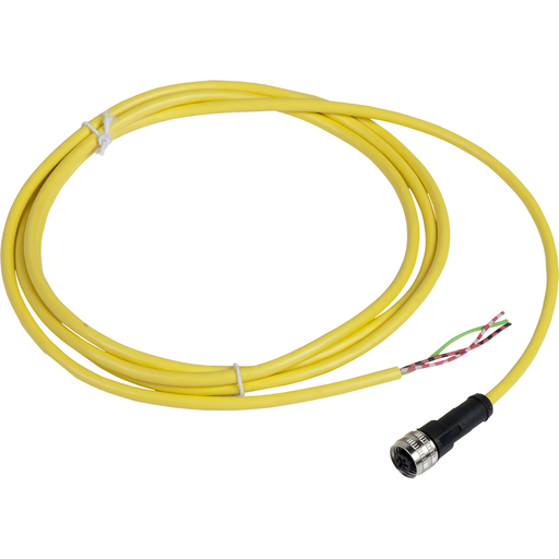 XZCPV1865L2 - CORDSET PVC FEMALE 1/2 3P STR 2M. Sold in units of 1