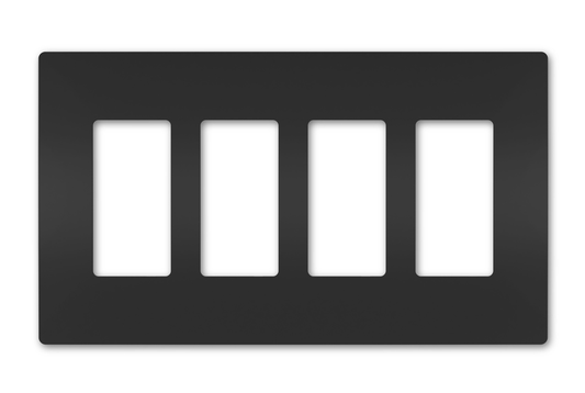 RWP264BK - RADIANT WALLPLATE 4G BLACK. Sold in units of 1