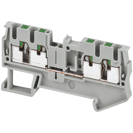 NSYTRP24 - PUSH-IN TERMINAL, 4PTS, 2,5MM, GREY. Sold in units of 1
