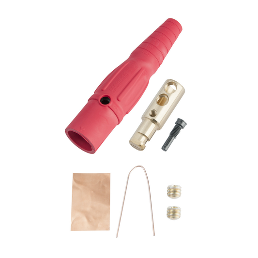 PS40MBR - CAM-TYPE 400A 600V SERIES 16 IN-LINE CONN MALE 2/0-4/0 RED. Sold in units of 1