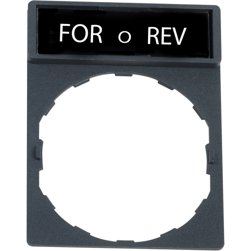 ZBY2384 - 22MM LEGEND W/HOLDER,ENGRAVED: FOR O REV. Sold in units of 1