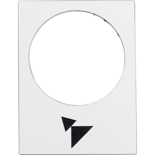 ZB2BY4915 - LEGEND PLATE FOR PENDANT CONTROL STATION. Sold in units of 1