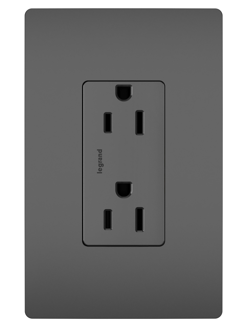 885TRBK - TRADEMASTER 15A 125V TR DECORATOR RECEPTACLE BLACK. Sold in units of 1