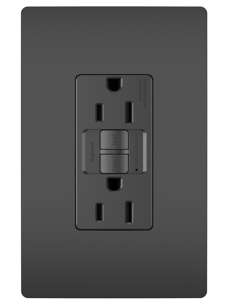 1597TRBK - SELF-TEST GFCI RECEP TR 15A 125V 20A, BLACK. Sold in units of 1