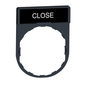 ZBY2314 - LEGEND PLATE FOR PUSHBUTTON SWITCH. Sold in units of 1