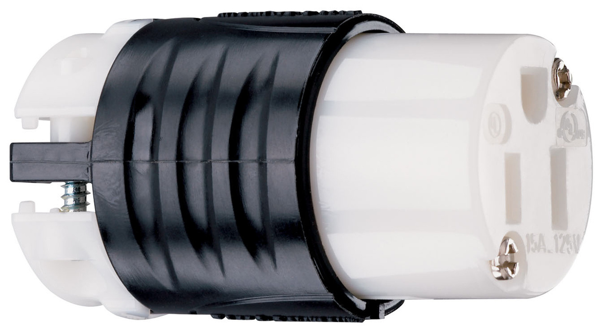 PS5269X - 15A 125V STRAIT BLD EHU SPEC GRD CONNECTOR BLACK & WHITE. Sold in units of 1