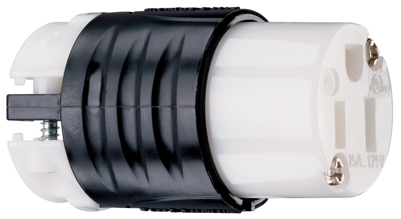 PS5269X - 15A 125V STRAIT BLD EHU SPEC GRD CONNECTOR BLACK & WHITE. Sold in units of 1