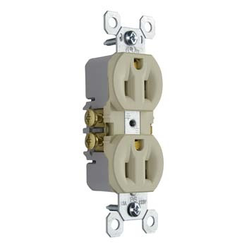 3232I - TRADEMASTER 15A 125V STRAIT BLADE DUPLEX RECEP GROUNDING IVY. Sold in units of 1