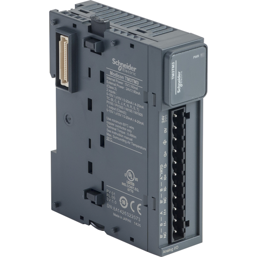 TM3TM3 - MODULE TM3-2 TEMP INPUTS+ 1 ANALOG OUT.. Sold in units of 1