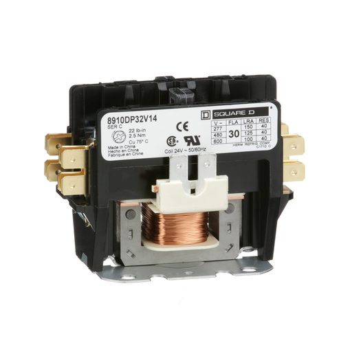 8910DP32V14 - CONT. BP CA 24/60-24/50HZ. Sold in units of 1