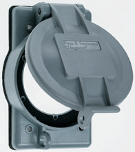 WPG2 - WEATHERPROOF COVER FOR 20/30A TURNLOK FLANGED INLETS & OUTLETS. Sold in units of 1