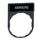 ZBY2106 - STD NAMEPLATE:  "ARRIERE". Sold in units of 1