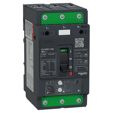 GV4PB115N - TESYS GV4 UL489 MTR BRKR  65-115A 35KA 480Y. Sold in units of 1