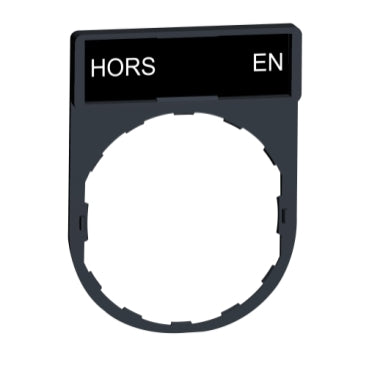 ZBY2167 - LEGEND PLATE FOR PUSHBUTTON SWITCH. Sold in units of 1