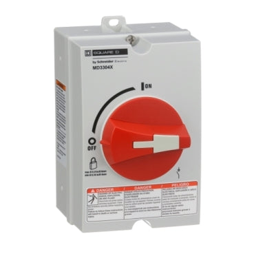 MD3304X - SWITCH MOTOR DISCONNECT 30A 3P NEMA 4X. Sold in units of 1