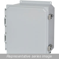 PCJ664L - POLYCARB 6X6X4 LATCH W/FEET. Sold in units of 1